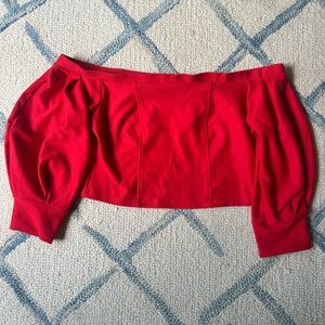 Zara Trafaluc Bold Red Top